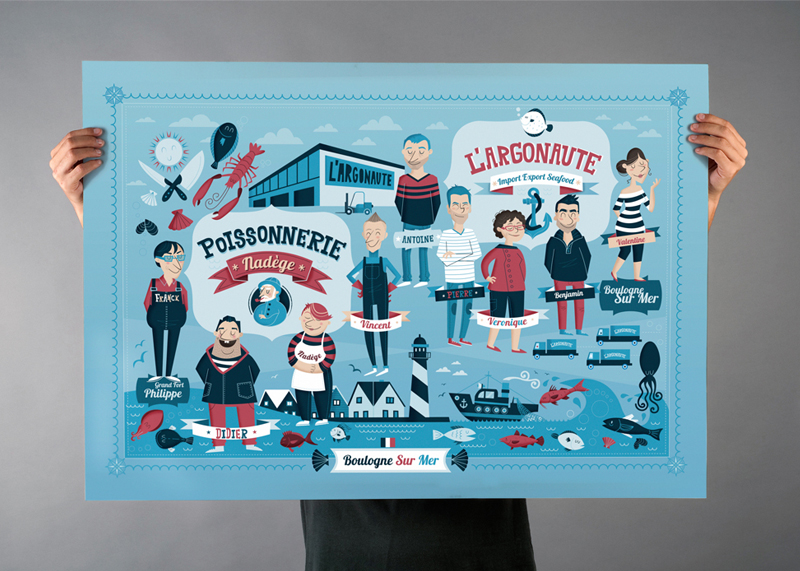 L’Argonaute, diseño de poster para regalo