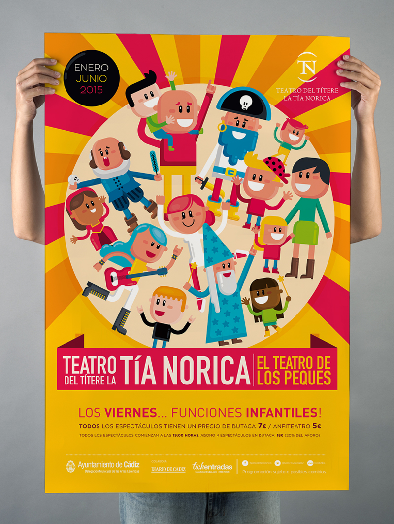 Diseño de imagen para el Teatro La Tía Norica