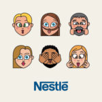 Emojis Nestlé, diseño de emoticonos