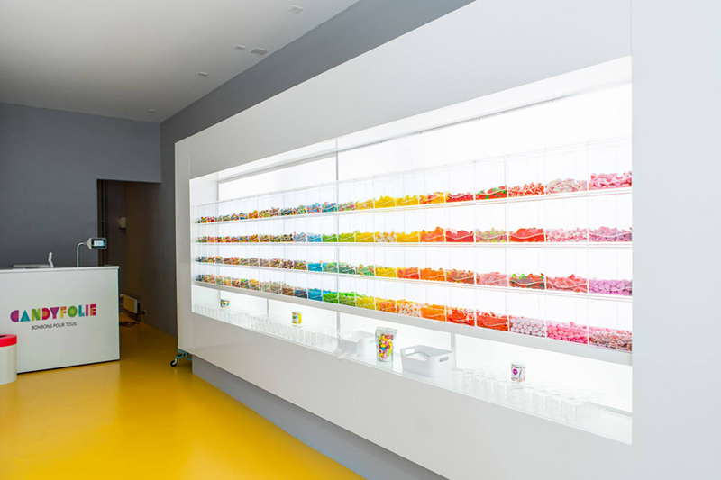 Candyfolie, branding e ilustración - tienda de golosinas en Suiza