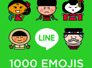 Line 1000 Emoticonos para aplicación móvil