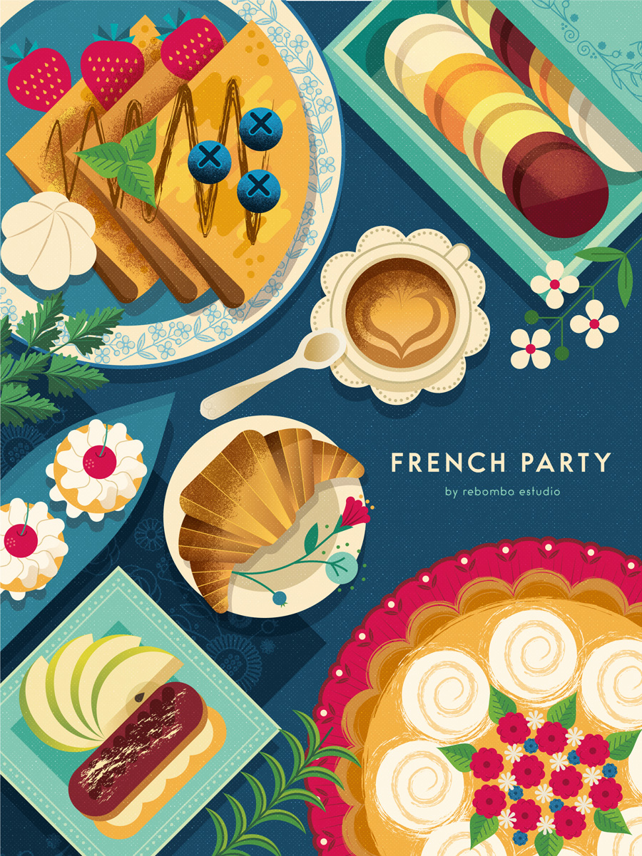 Food Party es un proyecto personal que muestran nuestro amor por la buena comida :) Nos divertimos ilustrando y nos divertimos comiendo.