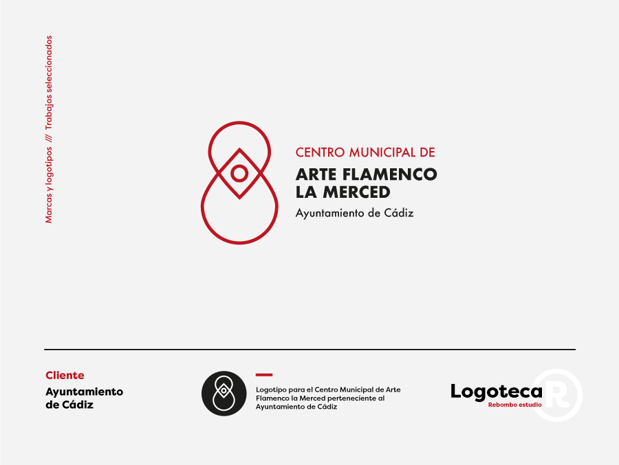 Logotipo para el Centro Municipal de Arte Flamenco la Merced perteneciente al Ayuntamiento de Cádiz