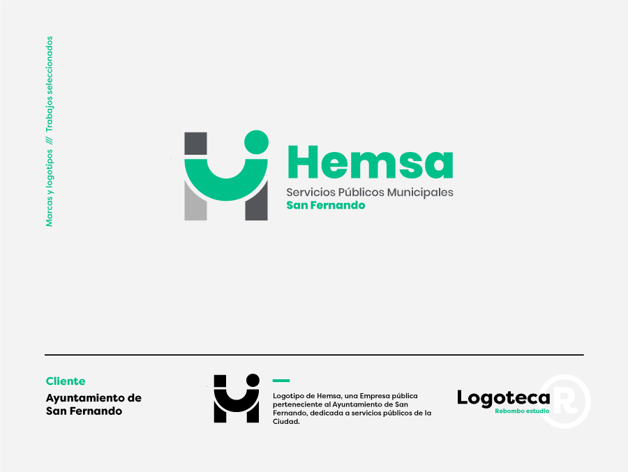 Logotipo de Hemsa, una Empresa pública perteneciente al Ayuntamiento de San Fernando, dedicada a servicios públicos de la Ciudad.