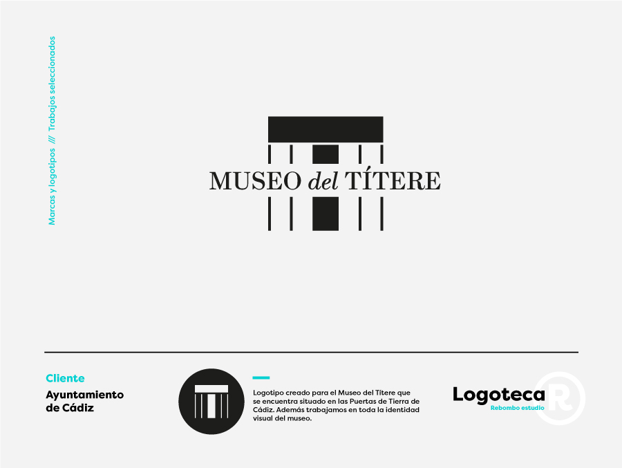 Logotipo creado para el Museo del Títere que se encuentra situado en las Puertas de Tierra de Cádiz. Además trabajamos en toda la identidad visual del museo.