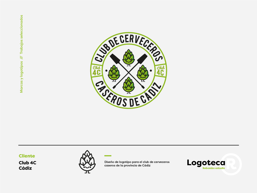 Diseño de logotipo para el club de cerveceros caseros de la provincia de Cádiz