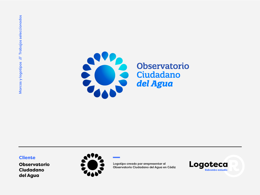Logotipo creado par arepresentar al Observatorio Ciudadano del Agua en Cádiz