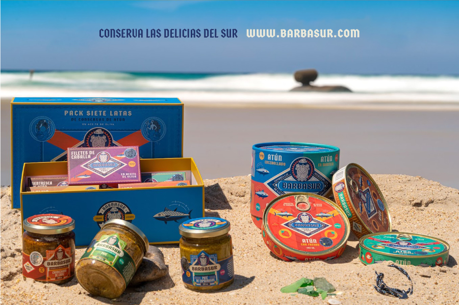 Packaging latas y botes Barbasur Zahara atunes Cádiz
